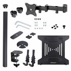 StarTech Articulating Laptop Tray or Monitor Arm Desk Mount-The laptop tray is well ventilated and includes optional rubber pads to prevent scuffs and scratches