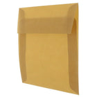 JAM Paper 6 x 6 Square Envelopes, Earth Brown Translucent Vellum, 25 Pack (1591937)-Size: 6" x 6"