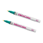 Marvy Uchida Fine-Line Opaque Paint Markers - Teal - 2 Pack-Marker Tip: Fine Point