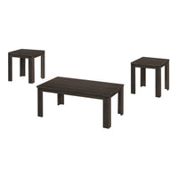Monarch Specialties 7863P Table Set - 3Pcs Set/Brown Oak-Three piece set includes one coffee table and two end tables