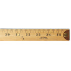 Charles Leonard Wooden Yardstick, 3', 8 Pack (CHL77565)-Made of selected wood, these rulers are lacquered with a multiple coat for a natural finish