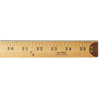 Charles Leonard Wooden Yardstick, 3', 8 Pack (CHL77565)-Made of selected wood, these rulers are lacquered with a multiple coat for a natural finish