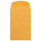 JAM Paper #4 Coin Envelopes, 3 x 4 1/2, Brown Kraft/Manila, 500 Pack-Brown Kraft Envelopes