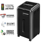 Fellowes Powershred 225Ci 100% Jam Proof Cross-Cut Shredder (3825001)-SafeSense Technology stops shredder when hands touch the paper opening
