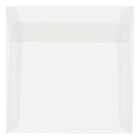 JAM Paper 7.5 x 7.5 Square Envelopes, Clear Translucent Vellum, 100 Pack (81981g)-Clear