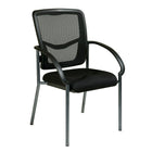 Pro-Line ProGrid Back Visitors Chair, Black-Breathable ProGrid Back with Built-in Lumber Support