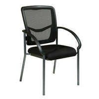 Pro-Line ProGrid Back Visitors Chair, Black-Breathable ProGrid Back with Built-in Lumber Support