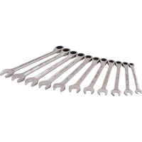 Gray Tools 11 Piece Metric, Combination Fixed Head, Ratcheting Wrench Set, 8mm-19mm-Contains Sizes: 8, 10, 11, 12, 13, 14, 15, 16, 17, 18, 19mm.