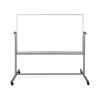 Luxor 72" x 48" Mobile Magnetic Double-Sided Whiteboard-Magnetic surface on both sides