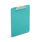 Poppin Clipboard - 9" x 12-1/2" - Aqua-Features a powerful metal clip