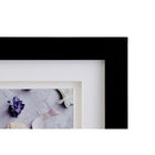 kieragrace KG Morgan Double Mat Frame - With three 6.6" x 6.6" Openings, Black-Each opening is 6.6x6.6”, matted for 4x4”