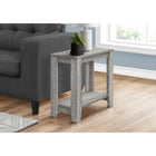 Monarch Specialties 3380 Accent Table - 22"H/Industrial Grey-Ideal in your living room, family room, bedroom, office or den, the end table could not be more versatile; use it as a lamp table or bedside table