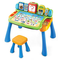 VTech Explore & Write Activity Desk - English Version-Includes five interactive pages with engaging content including letters, numbers, music, colours and more (expansion packs each sold separately).