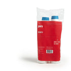 Perk Paper Cup & Lid Combo - 12 Oz. - White Blue - 50 Pack-12 oz. capacity