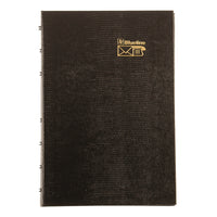 Blueline NotePro Telephone/Address Book, 8" x 5", Black, Trilingual-NotePro™ Telephone and Address Book