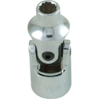 Gray Tools 9/16" X 1/4" Drive 12 Point, Standard Length, Universal Joint Socket, Chrome Finish-Size: 9/16"