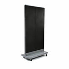 Azar Displays Pegboard Floor Stand, 32" x 60", Black (700732-BLK)-Made from pegboard