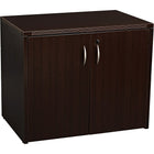 Office Star Napa Collection 2-Door Storage Cabinet, Espresso-Scratch-resistant, textured thermally fused laminate surfaces