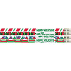 Musgrave Pencil Company - "Happy Holidays From Your Teacher" #2 Pencils - Paquet de 144-Christmas colors w/Happy Holidays from your Teacher as the theme