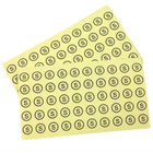 Wamaco Size Dots Sticker, Round, S, Clear, 3000 Pack-Label Clothing Size