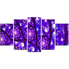 Designart Enchanted Purple Stars Contemporary Canvas Art, (PT3050-373)-Print