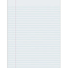 Pacon Composition Paper 8.5" x 11" Unpunched White Wide Ruled, 1000 Pack (PAC2401)-Clear smooth white bond