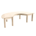 Flash Furniture Bright Beginnings Commercial Grade Wooden Half Circle Preschool Classroom Activity Table-Supports up to 300 LBS. Static Weight Capacity