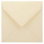 JAM Paper 5 x 5 Square Envelopes, Ivory with V-Flap, 50 Pack (2792256I)-Ivory v-flap envelope