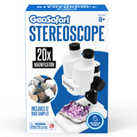 Educational Insights GeoSafari Stereoscope - White-A REAL, WORKING KIDS STEREOSCOPE: Bring everyday objects into magnificent, magnified focus with 20x magnification and easy-to-use double lenses