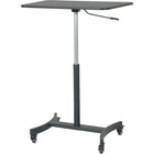 Victor Mobile Adjustable Standing Desk (DC500)-Sit or stand with the adjustable desk height of 29 to 44 inches