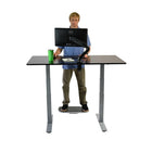 Uncaged Ergonomics BASE Active Standing Desk Balance Board & Anti-Fatigue Mat, Silver/Black-Stand still upright and balance, move, or twist when you want