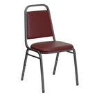 Flash Furniture HERCULES Series Trapezoidal Back Stacking Banquet Chair with Silver Vein Frame - Burgundy-500 lb. Weight Capacity