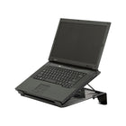 Staples Mesh Laptop Riser - Adjustable - Black-Can be adjusted to four different angles (ranges from 12 degree to 36 degree)