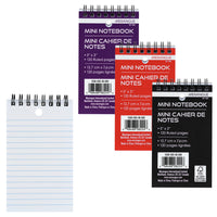 Merangue Memo Books - 3" x 5" - 60 Sheets - Assorted Colours - 36 Pack-Memo pads designed for convenient note-taking, journaling, and logging 