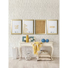 MasterVision Magnetic Dry-Erase Quote Board - "DREAM" Quote - Gold Metallic Frame - 18" W x 24" L-Includes a dry erase marker, magnetic eraser and 2 magnets