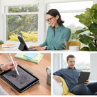 Logitech Slim Folio Wireless Keyboard Case for iPad Air (3rd generation) - Graphite-Protection from bumps, scratches and spills - Slim Folio carefully envelopes your iPad Air for all-round protection. On the inside, a lightweight frame and keyboard module provide structural integrity without weighing down your iPad.
