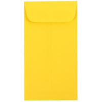 JAM Paper #7 Coin Envelopes, 3.5 x 6.5, Brite Hue Yellow, 100 Pack (1526761g)-Colour: Yellow