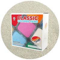 Sandtastik Classic Coloured Sand, 25 lb (11.3 kg) Box, Grey-Fine grain with natural sparkle throughout
