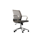 CB Office Workex Mesh Office Chair With Polished Aluminun Base - White-Funtional ergonomic seat and back design