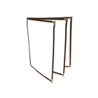 Futech 6-View Menu Holder BUR 8-1/2"W x 11"H, Burgundy, 10 Pack-Pocket size: 8-1/2"W X 11"H