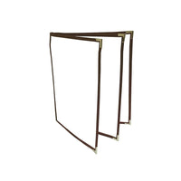 Futech 6-View Menu Holder BUR 8-1/2"W x 11"H, Burgundy, 10 Pack-Pocket size: 8-1/2"W X 11"H