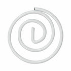 JAM Paper Colored Circular Paper Clips - White - 2 Packs of 50-Premium paper clips made from high quality vinyl coated steel wire