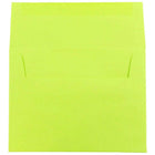 JAM Paper A6 Invitation Envelopes, 4.75 x 6.5, Brite Hue Ultra Lime Green, 250 Pack (52610H)-Blank interior for personalized message