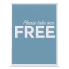 Deflecto Classic Image Double Sided Sign Holder - Portrait - 8 1/2"W x 11"H - Clear-11"H x 8.5"W x 0.3"D
