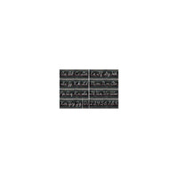 Teacher Created Resources Chalkboard Brights Cursive Writing Bulletin Board, 9/Set (TCR5858)-Each 4-letter panel is 23.5" x 7.5". Includes 9 panels for over a 17-foot long alphabet line.