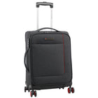 Air Canada Omni 20" Softside Carry On Spinner Luggage - Charcoal-2-tone 600D polyester construction for durability and style