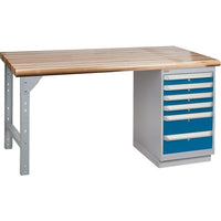 Kleton Pre-Designed Workbenches, 2500 Lbs. Cap., 60" W x 24" D, 34" H (FG639)-Capacity: 2500 lbs.