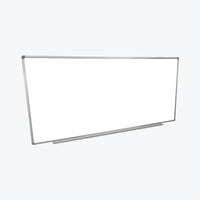 Luxor Wall-Mounted Magnetic Whiteboard, 96" x 40" (WB9640W)-Painted steel surface resists ghosting and provides excellent erasability