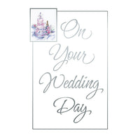 Millbrook Studios 5-3/8" x 7-3/4" On Your Wedding Greeting Cards and Envelopes, 18 Pack (06611)-Printed on uncoated card stock