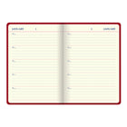 Letts Undated Icon Plan Ahead 5 Year Diary - 8 1/4" x 5 3/4" - Red-Sewn bound